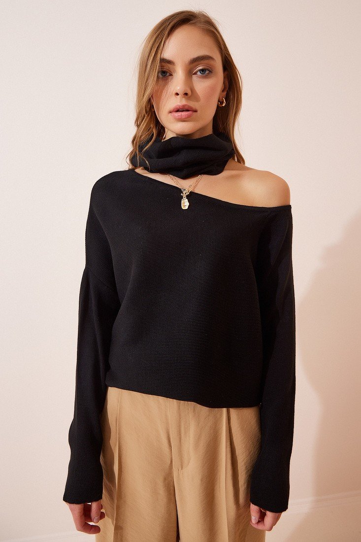 Happiness İstanbul Sweater - Black - Regular fit