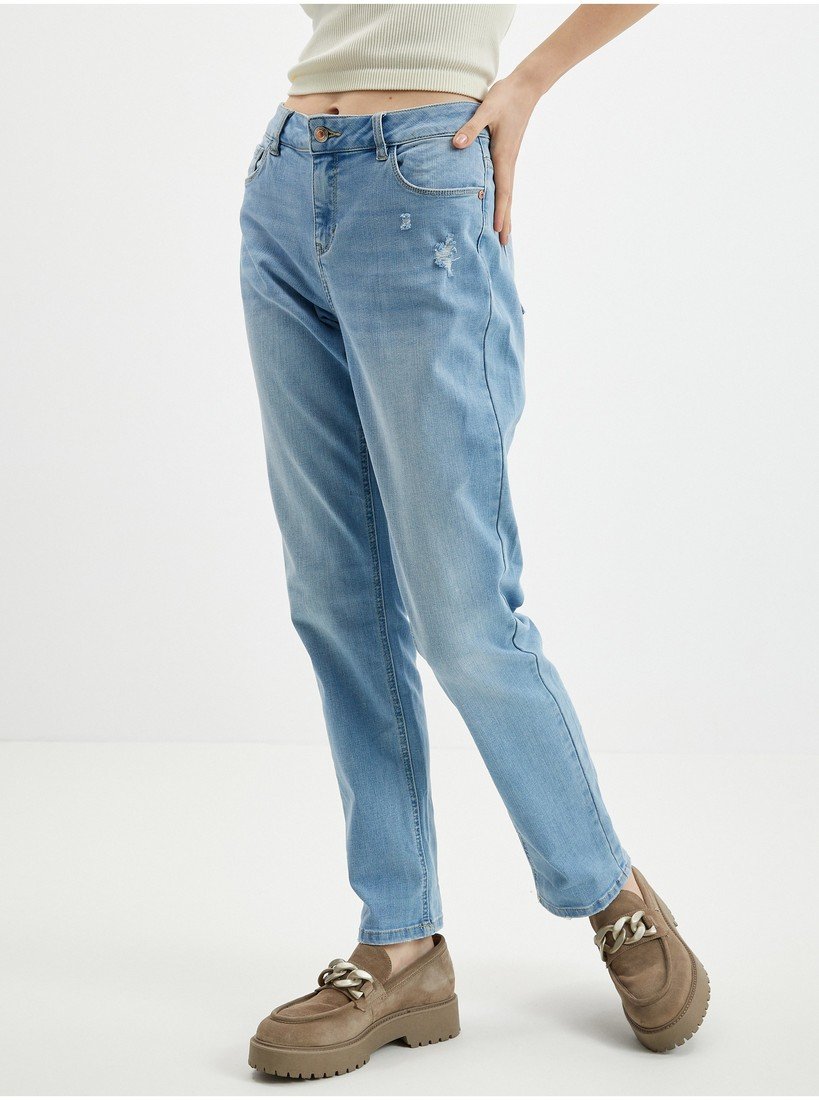 Orsay Světle modré dámské boyfriend džíny - Dámské