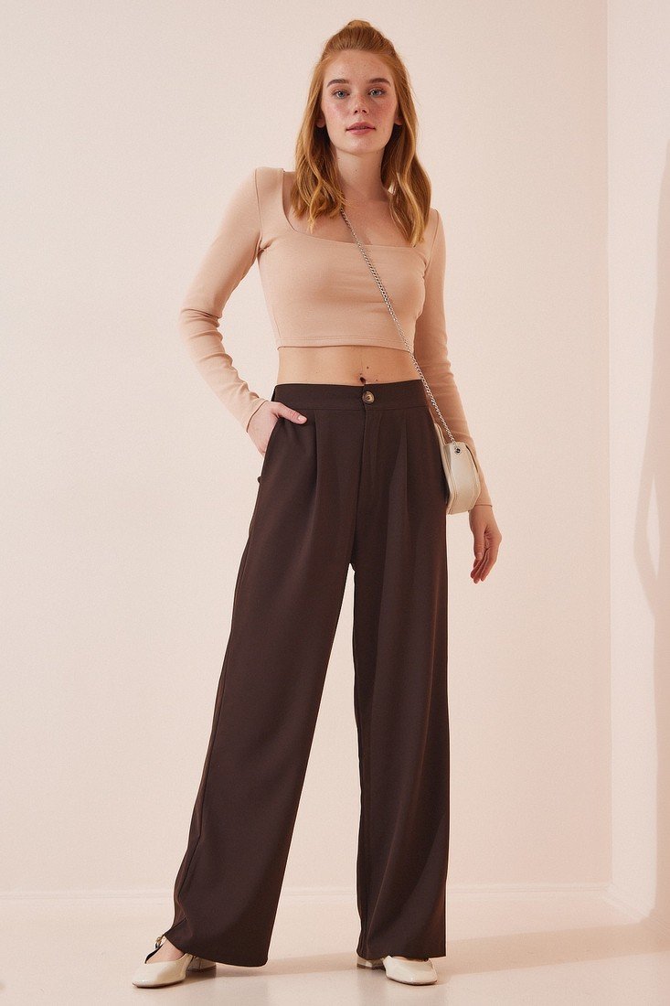 Happiness İstanbul Pants - Brown - Straight