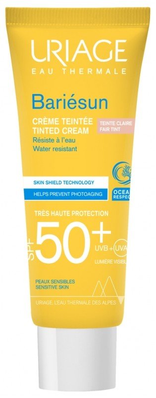 Uriage Tónovaný pleťový krém na opalování SPF 50+ Bariesun Fair Tint (Tinted Cream) 50 ml