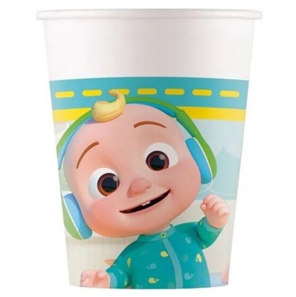 Kelímky papírové Cocomelon 200 ml 8 ks