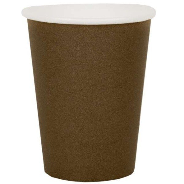 Kelímky papírové hnědé 250 ml 10 ks
