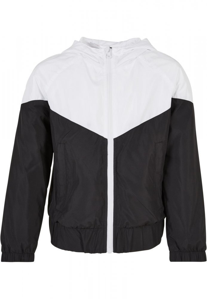 Girls Arrow Windbreaker - white/black 110/116