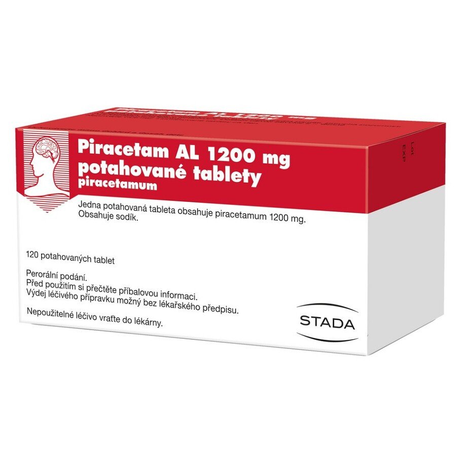 Piracetam Al 1200mg potahované tablety 120