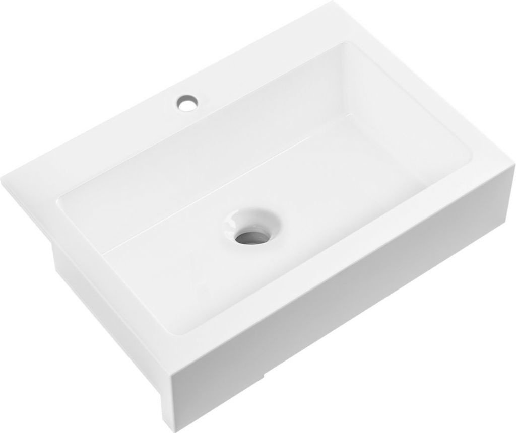 SAPHO ARYA keramický dřez s otvorem pro baterii 86x62 cm, bílá 50186