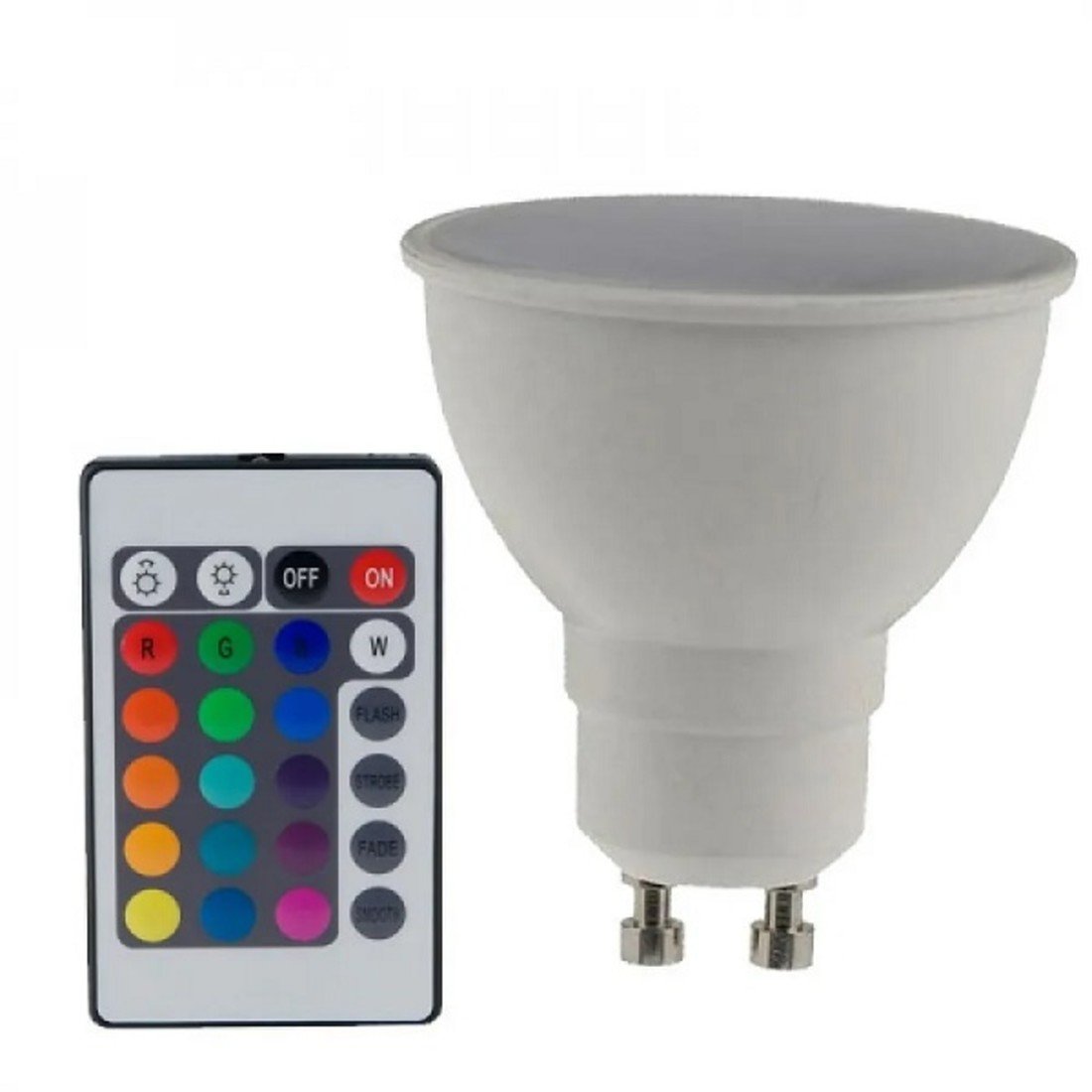 ACA žárovka LED 5W GU10 3000K+RGB PAR16 100st. GU105RGBWN