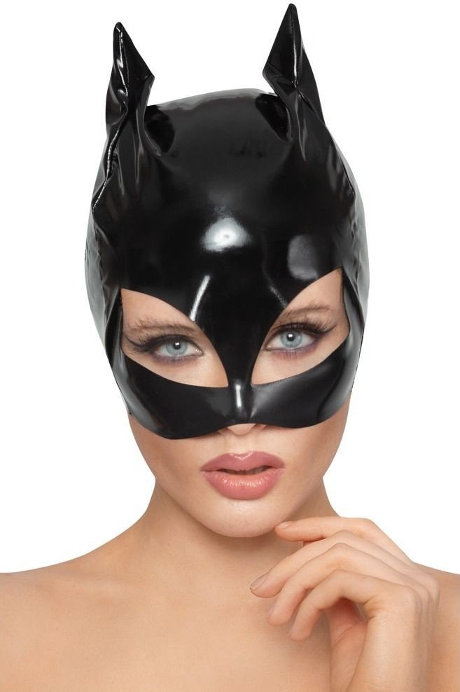 Black Level Lakovaná maska s kočičími oušky - Black Level