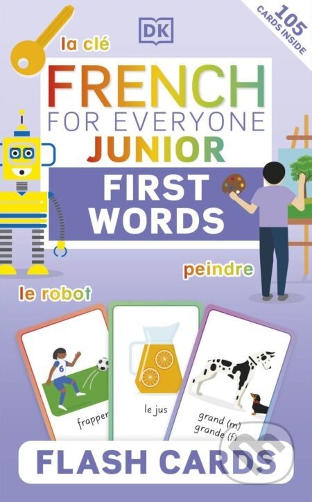 French for Everyone Junior First Words Flash Cards - Temple