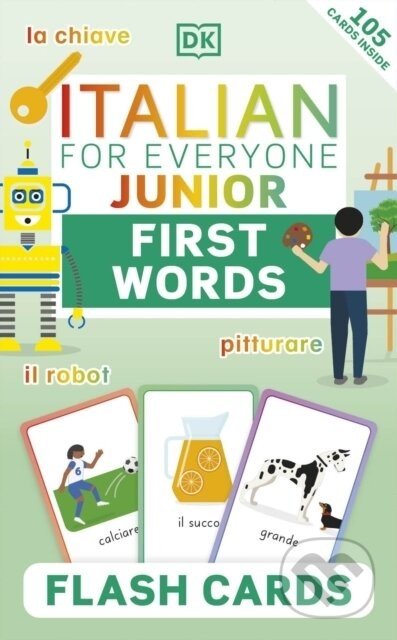Italian for Everyone Junior First Words Flash Cards - Monáda