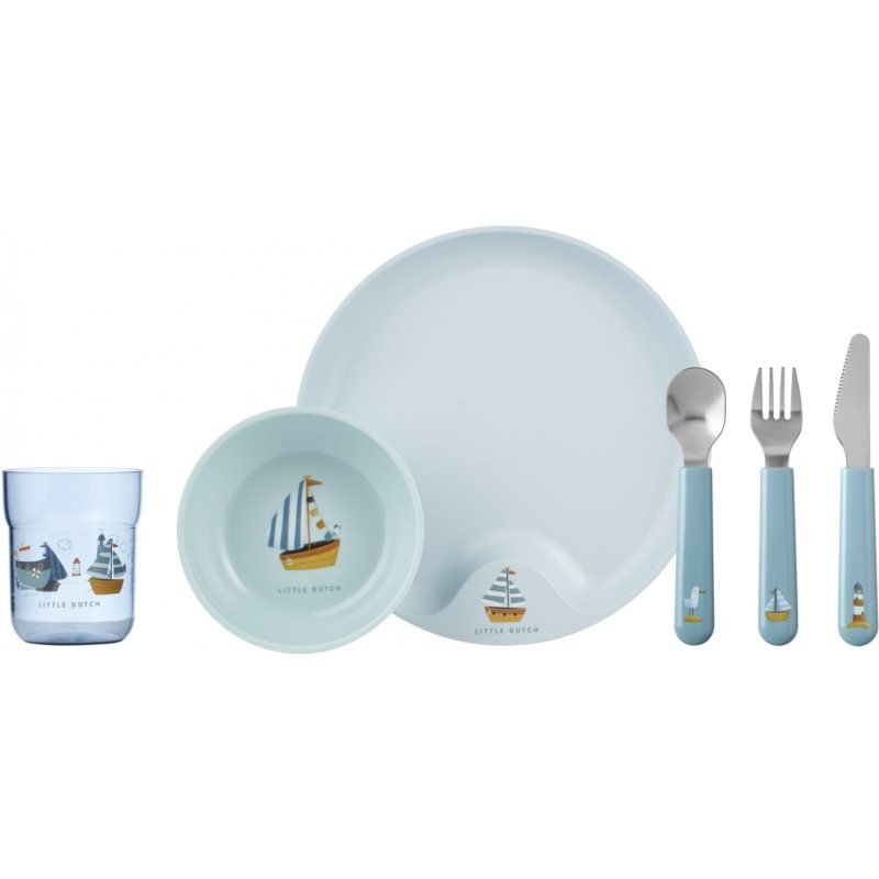 Little Dutch Children's Dinnerware Sailors Bay jídelní sada pro děti 12m+