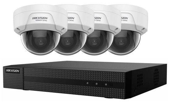 HIKVISION HiWatch KIT dome/ 2Mpix/ 1x NVR HWN-2104MH-4P(C)/ 4x IP kamera HWI-D121H(C)/ POE+/ HDMI/ VGA/ LAN/ SATA, HWN-2104MH-4P(C)HWI-D121H(C)