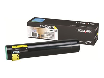 Lexmark - Vysoká výtěžnost - žlutá - originální - kazeta s barvivem LCCP - pro Lexmark X940e, X940e Page Plus Solution, X945e, X945e Page Plus Solution, X945X2YG