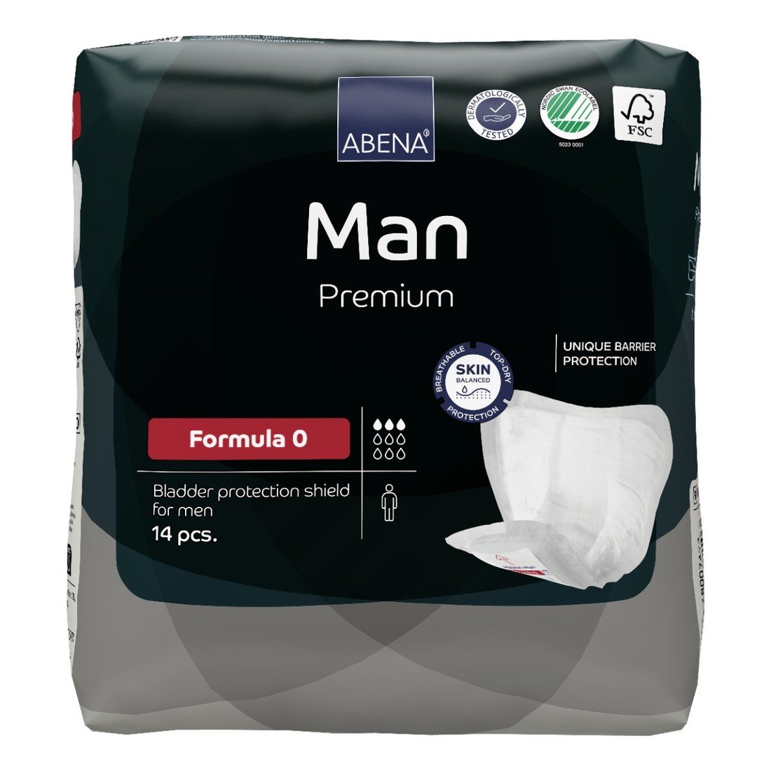 Abena Man Premium Formula 0 vložky absorpční, pro muže, 300ml, 14ks