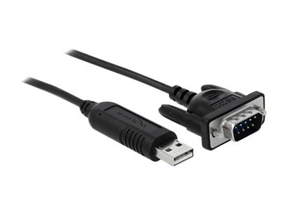 Delock - Sériový kabel - USB (M) do DB-9 (M) - 1.8 m - černá