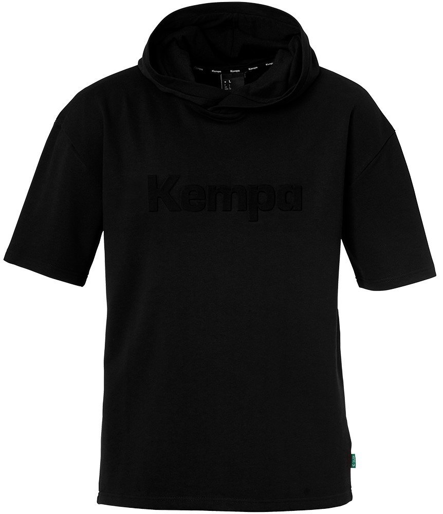 Mikina s kapucí Kempa HOOD SHIRT BLACK & WHITE