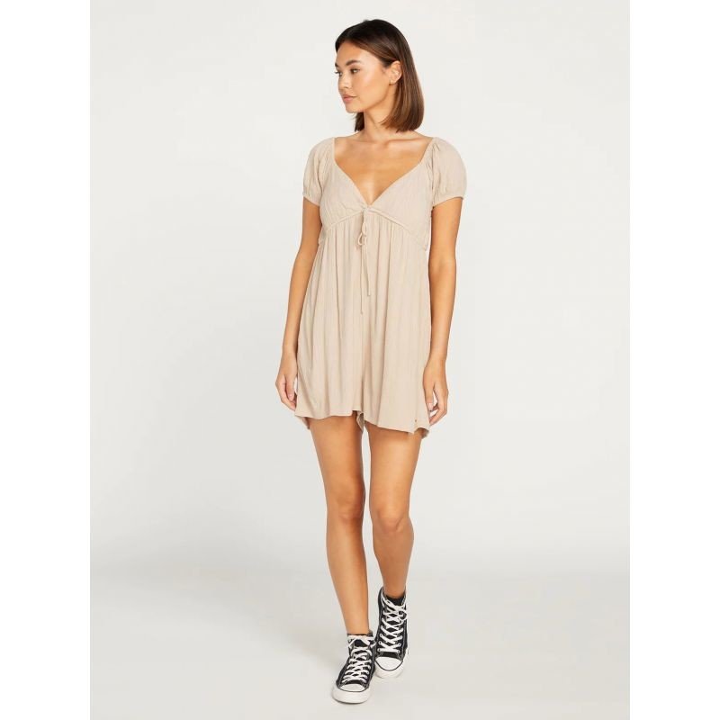 Šaty Volcom Moonblast Romper - Béžová - M