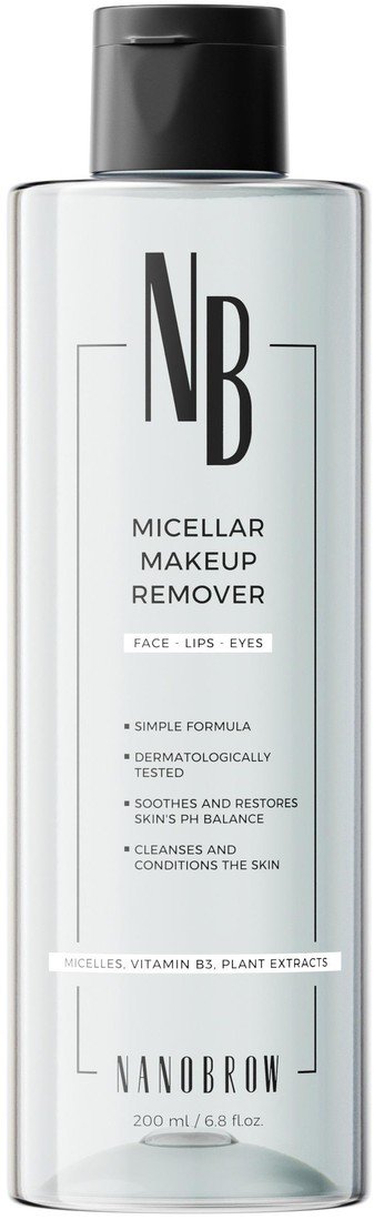 Nanobrow Micellar Makeup Remover Micelární odličovač na obličej a oči 200 ml