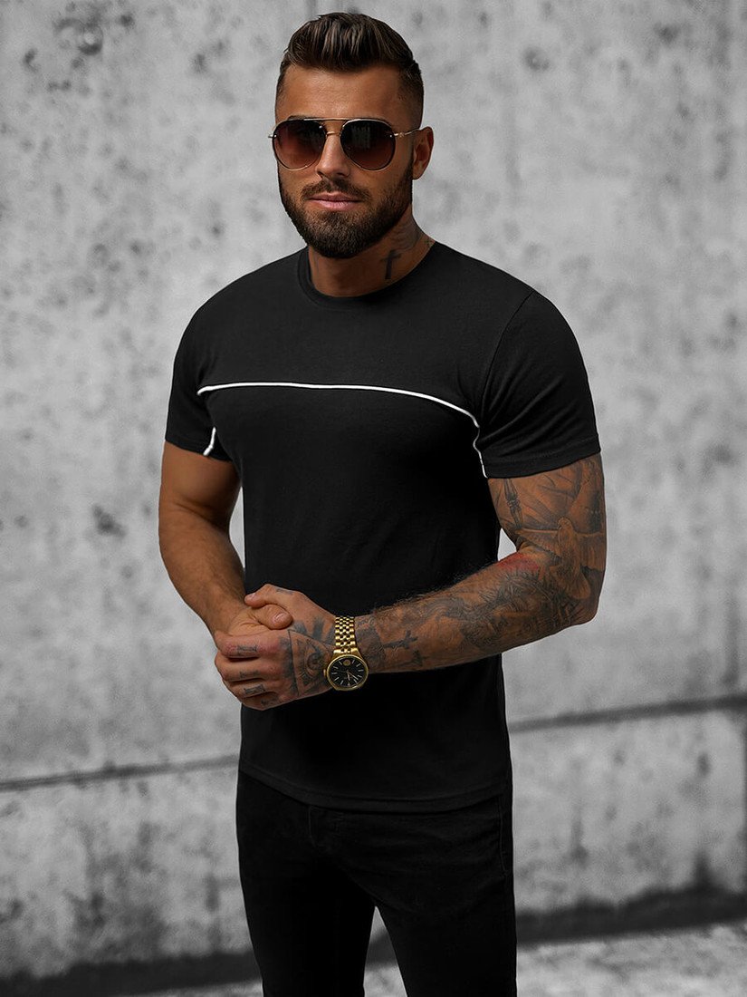 Ozonee Pánské tričko s potiskem Ozoko černá M