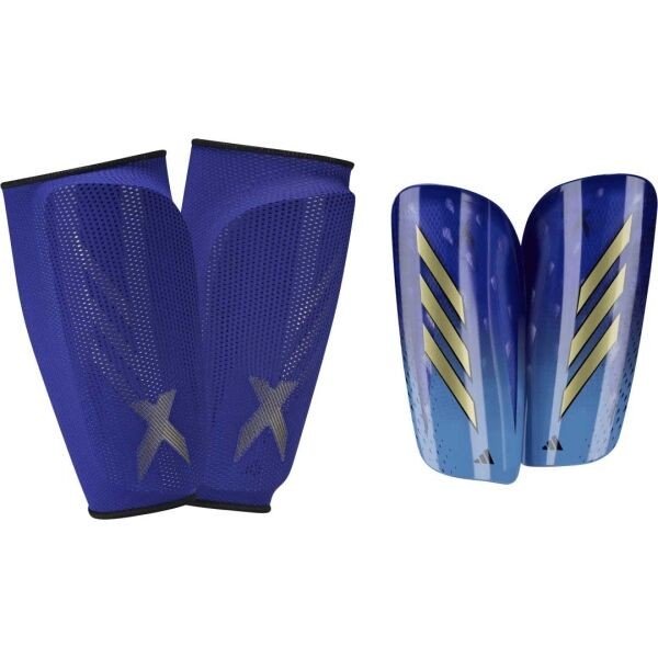 adidas X SPEEDPORTAL LEAGUE Fotbalové chrániče, modrá, velikost S
