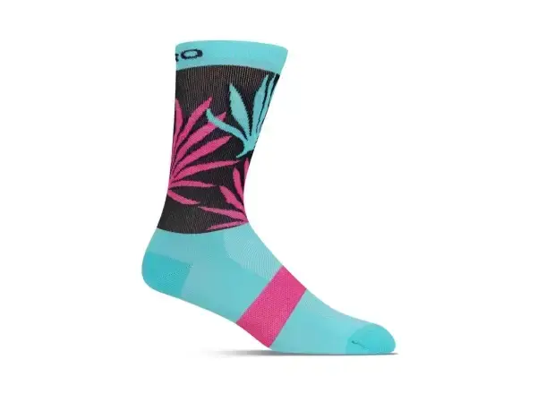 Giro COMP HIGH RAISE Screaming teal/neon pink palms