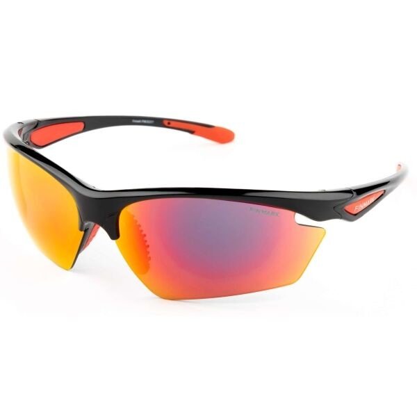 Finmark FNKX2317 Sportovní sluneční brýle, červená, velikost UNI