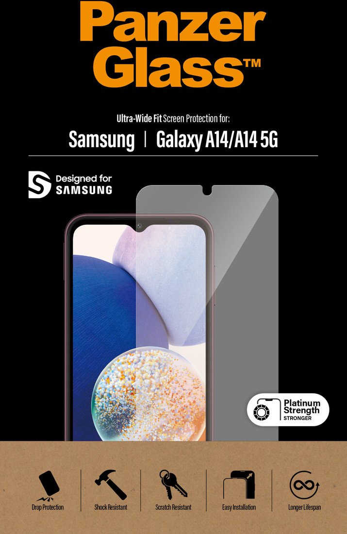 PanzerGlass ochranné sklo pro Samsung Galaxy A14/A14 5G - 7321