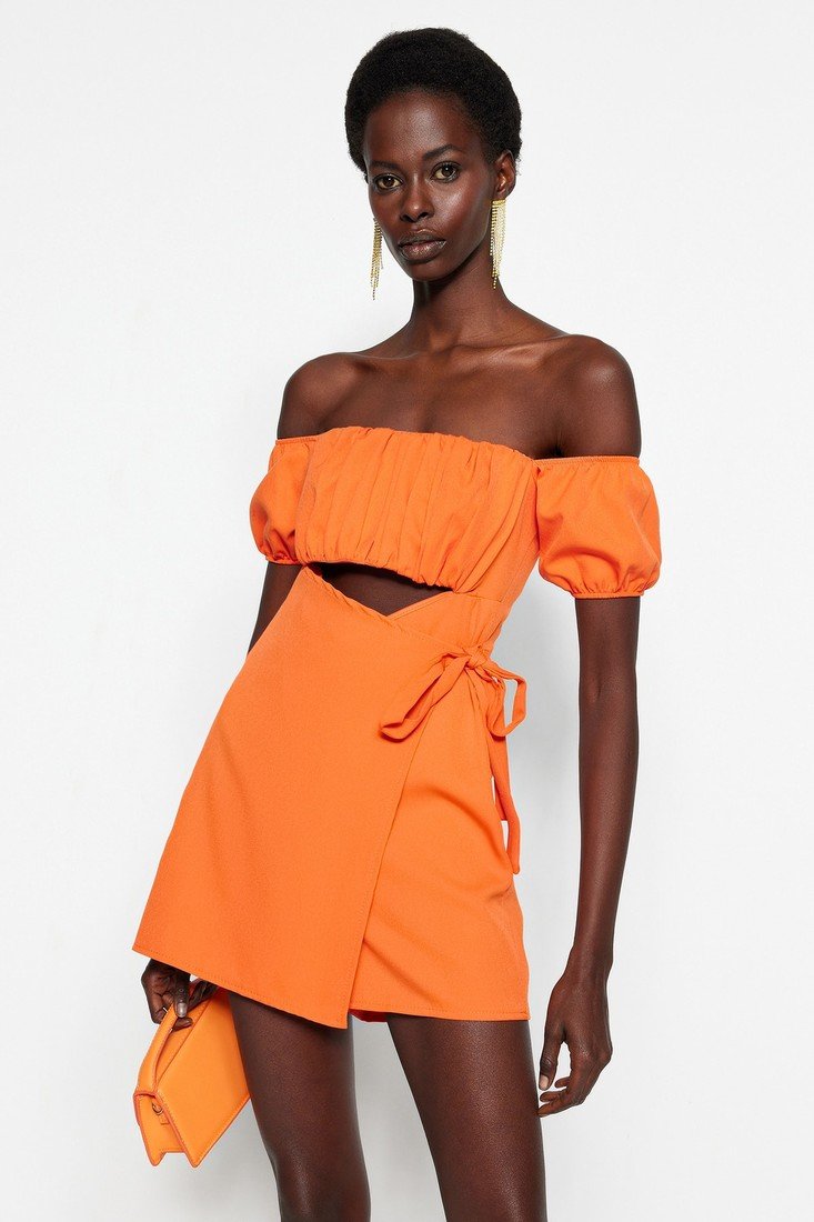 Trendyol Jumpsuit - Orange - Regular fit