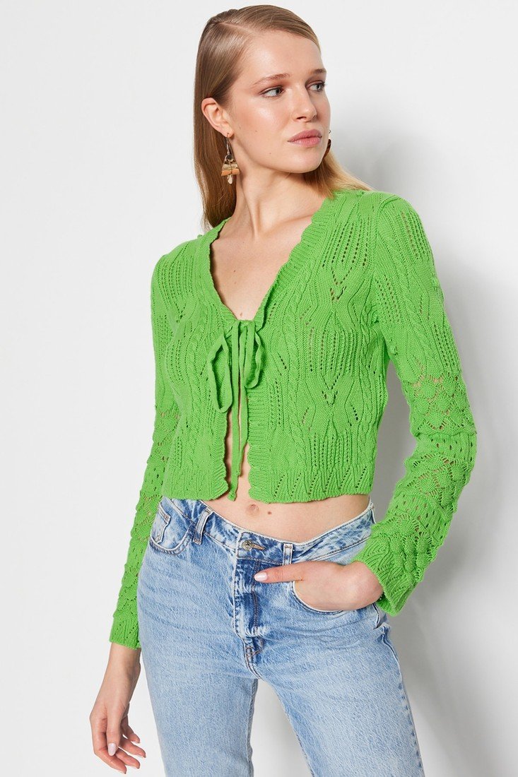 Trendyol Cardigan - Green - Regular fit