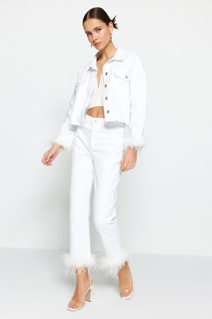 Trendyol Jeans - White - Straight
