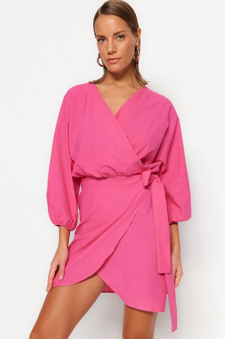 Trendyol Dress - Pink - Wrapover