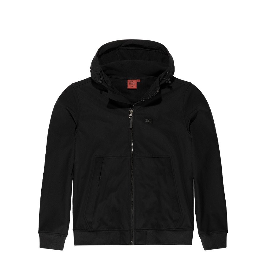 Bunda softshellová Vintage Industries Jedd - černá, M