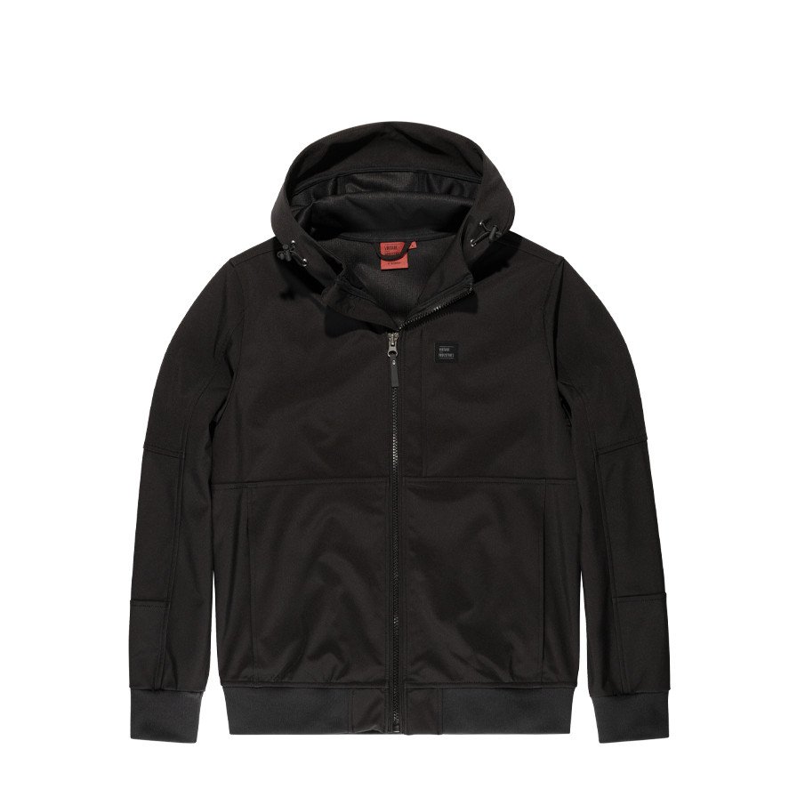 Bunda softshellová Vintage Industries Riggs - černá, M