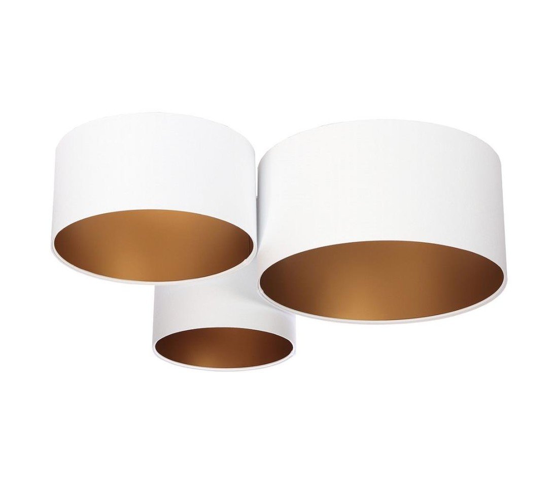 Stropní svítidlo SPACE 3xE27/60W/230V bílá/zlatá