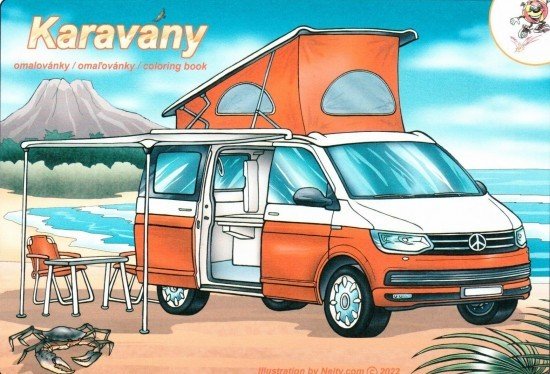 Omalovánky A5 - Karavany - 3852