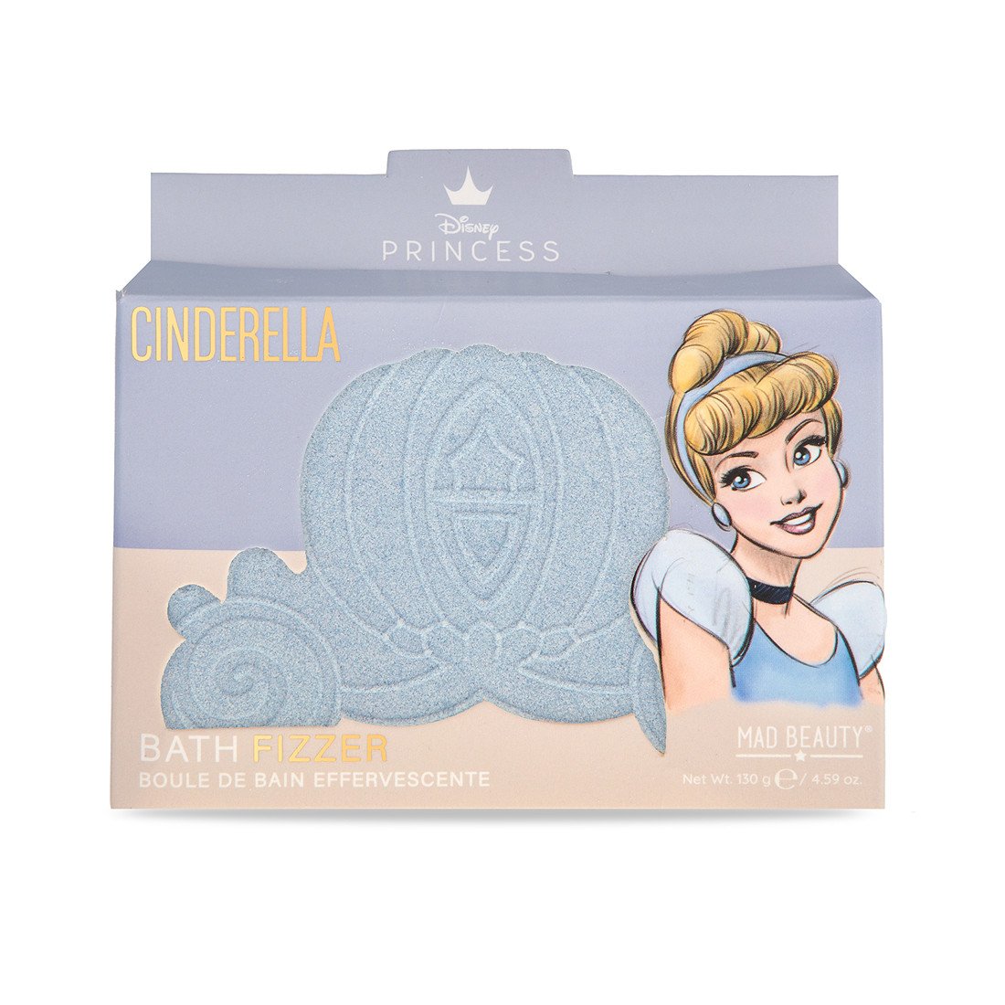 Mad Beauty Šumivá bomba do koupele Princess Cinderella (Bath Fizzer) 130 g