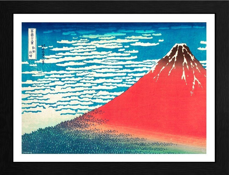 GB EYE Obraz na zeď - Hokusai - Red Fuji