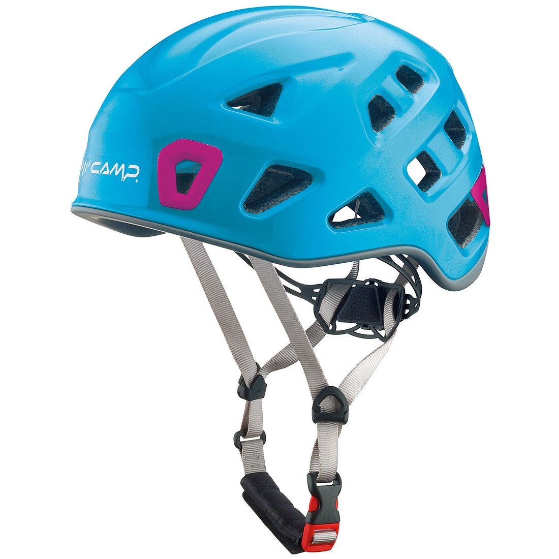 Lezecká helma Camp Storm Velikost helmy: 48-56 cm / Barva: modrá/růžová