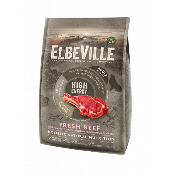 ELBEVILLE Adult All Breeds Fresh Beef High Energy 4kg