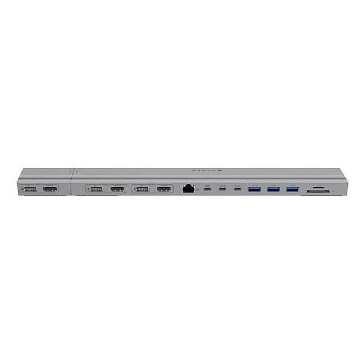 HYPER HD156-GL dokovací stanice pro notebook   napájení USB-C®, integrovaná čtečka karet