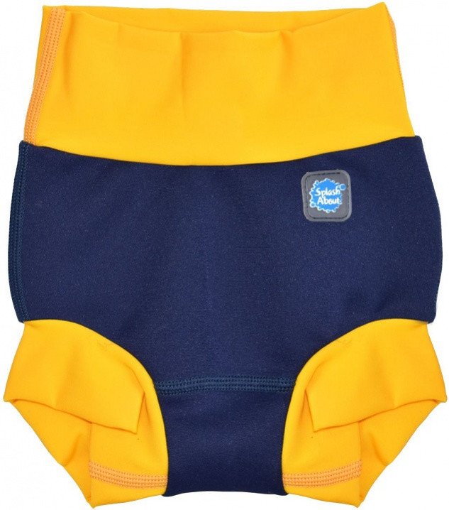 Kojenecké plavky Splash About New Happy Nappy Navy/Yellow XXXL