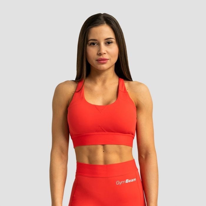 Sportovní podprsenka Limitless Hot Red XL - GymBeam