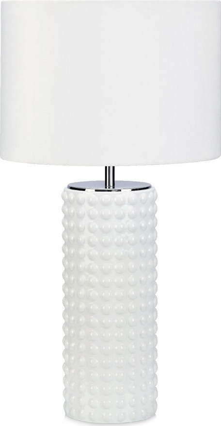 Bílá stolní lampa Markslöjd Proud, ø 34 cm