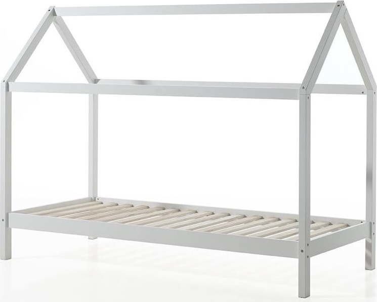 Bílá domečková dětská postel 90x200 cm Dallas - Vipack