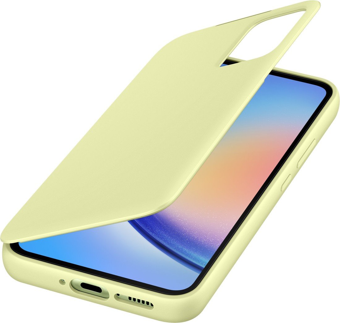 Samsung flipové pouzdro Smart View pro Galaxy A34 5G, limetková - EF-ZA346CGEGWW