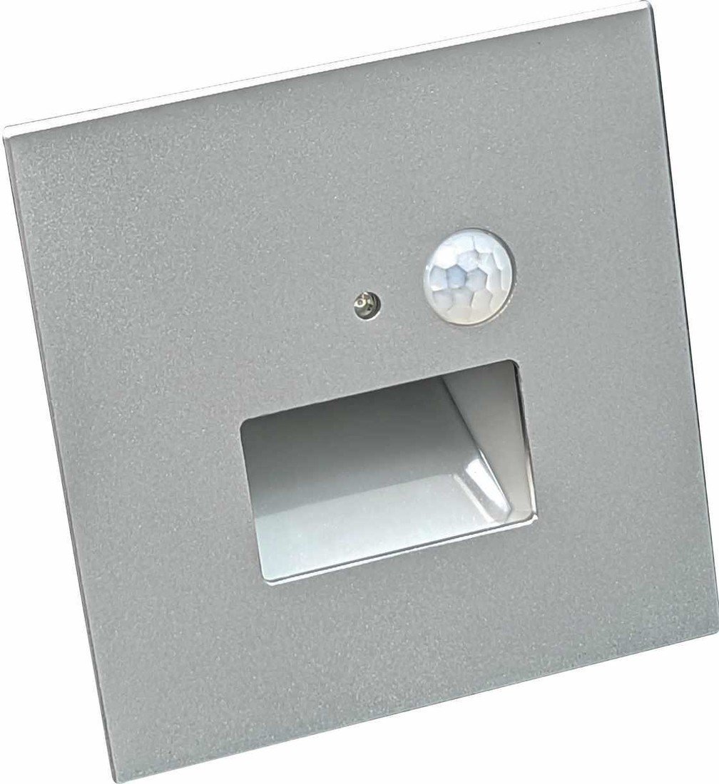 Greenlux JACK PIR Gray 1,5W CCT 75/120lm - Nástěnné vestavné LED svítidlo s PIR pohybovým senzorem GXLL093