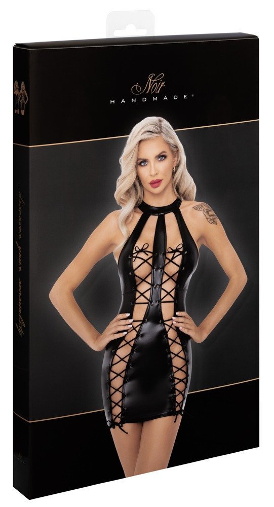 Noir - special lace mini dress (black)