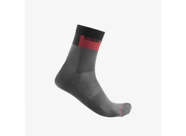 Castelli Blocco 15 ponožky Dark Grey vel. S/M (EU 36-39)