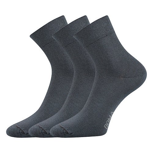 BOMA ponožky Zazr tmavě šedá 3 pár 35-38 112854