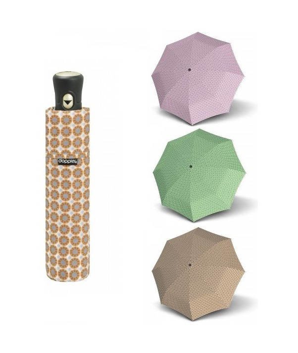 Doppler Dámský deštník Havanna Fiber AC PALMA růžová 720465PL01