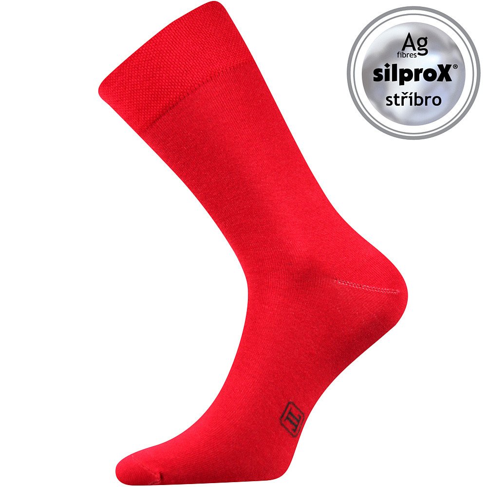 LONKA ponožky Decolor červená 1 pár 39-42 111242